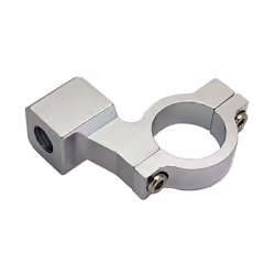 Pince shin YO Mirror avec fil droit pour CNC, argent