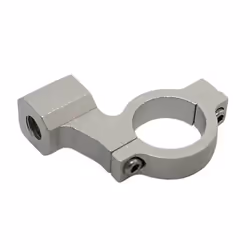 Pince shin YO Mirror avec fil droit pour CNC, argent
