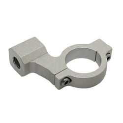 Pince shin YO Mirror avec fil droit pour CNC, argent