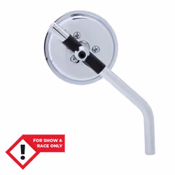 Rétroviseur de guidon SHIN YO Mini, chrome, argent