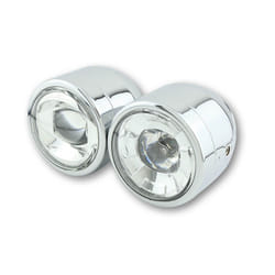 SHIN YO LED phare TWIN, chrome, montage latéral, argent