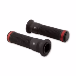 Caoutchouc de poignée de guidon SHIN YO MARANO, 7/8 pouces (22,2 mm), 132 mm, noir/rouge