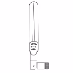Extreme networks ML-2452-APA2-02, 4,9 dBi, 2.4 - 5.8 GHz, 2400-2500, 5150-5850 MHz, RP-SMA, Mâle, 20 g
