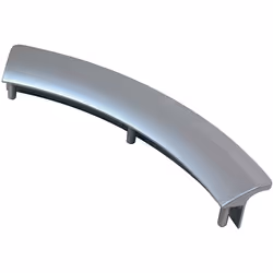 Poignée pour Lave-Linge SIEMENS 00643356. Couleur de la pièce : Gris, Dimensions : 240 x 35 x 75 mm.