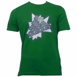 T-Shirt Homme Adidas KPM Logo Tee Vert S/M - Manches Courtes - Col Arrondi - Coton Doux - Slim - Adulte