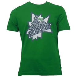 T-Shirt Homme Adidas KPM Logo Tee Vert S/M - Manches Courtes - Col Arrondi - Coton Doux - Slim - Adulte
