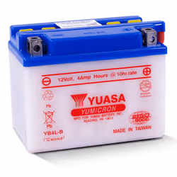 Yuasa YB4L-B, Sealed Lead Acid (VRLA), 4 Ah, 12 V, Moto, Peu de maintenance, 4 Ah