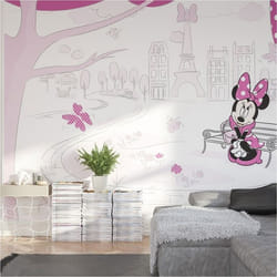 Papier Peint intissé panoramique Minnie à Paris Disney 400X250CM