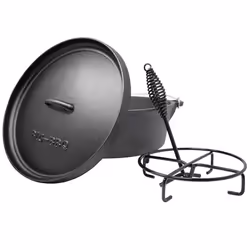 Four hollandais - Klarstein Galloway 9.0 BBQ - Pot Fonte - Pieds de support Taille L - 36 x 22 cm