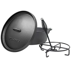 Four hollandais - Klarstein Galloway 9.0 BBQ - Pot Fonte - Pieds de support Taille L - 36 x 22 cm