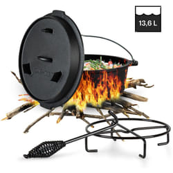 Klarstein - Guernsey Premium Dutch Oven 12.0 bbq Pot Fonte Pieds de support Taille xl / 12 qt