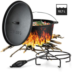 Klarstein - Galloway Dutch Oven 12.0 bbq Pot Cast Iron Pre-Baked Size xl / 12 qt