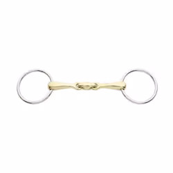 Mors 2 anneaux pour cheval double brisure Kavalkade KavalBit - Lock Up 12 mm