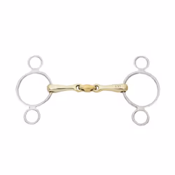 Mors 3 anneaux pour cheval double brisure Kavalkade KavalBit - 16 mm
