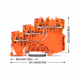 Wago 2000-5372 bornier Orange - Vue supplémentaire 3