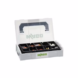 Kit Borne de connexion Wago 887-960 • Dimensions extérieures (l x H x P): 260 x 65 x 155 mm • Poids : 2,1 kg Contenu : • Born ...
