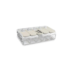 Wago - 221-485 Borne de raccordement flexible: 0.20-4 mm² rigide: 0.20-4 mm² Nombre de pôles: 5 1 pc(s) transparent, blanc Q201262