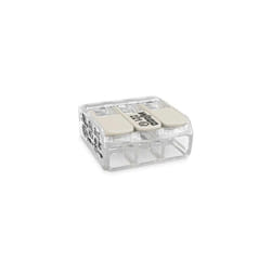 Wago - 221-483 Borne de raccordement flexible: 0.20-4 mm² rigide: 0.20-4 mm² Nombre de pôles: 3 1 pc(s) transparent, blanc Q201242