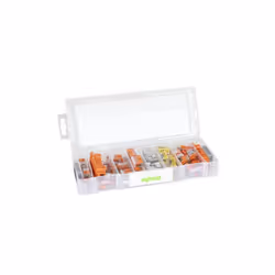 Boite WAGO L-Boxx micro avec bornes séries 2273 & 221 - 887-802 - Contenu du kit : 120 bornes panachées : 50x Bornes 3 entrée ...