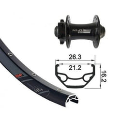 Roue avant axe 6 trous XLC