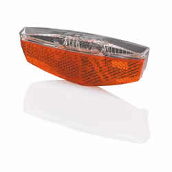 Feu arrière pour vélo XLC Rear Light CL R17-18 - Blanc - Pour être vu - Porte-bagages