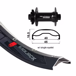 Roue avant 6 vis XLC TA-15 Rodi Ready 40 D.32T.110 Boo.A/Oe.