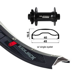 Roue avant 6 vis XLC TA-15 Rodi Ready 40 D.32T.110 Boo.A/Oe.