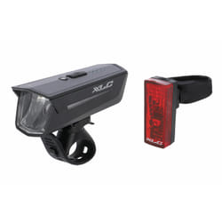 XLC 2500218966 torche et lampe de poche Noir, Rouge Feu clignotant pour vélo LED