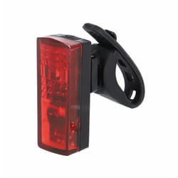 XLC 2500218910 torche et lampe de poche Noir, Rouge Feu clignotant pour vélo LED