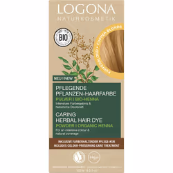 LOGONA Herbal Hair Dye, Blonde, caramel blonde, Femmes, 100 g, Tous types de cheveux, Maintien de la couleur, Nourrissant, Br ...