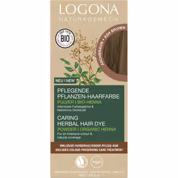 LOGONA Herbal Hair Dye, Marron, natural brown, Femmes, 100 g, Tous types de cheveux, Maintien de la couleur, Nourrissant, Bri ...