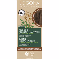 LOGONA Herbal Hair Dye, Marron, chocolate brown, Femmes, 100 g, Tous types de cheveux, Maintien de la couleur, Nourrissant, B ...