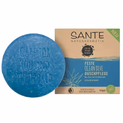 SANTE J0207100, Corps, Savon en pain, Hydratant, Purifiant, Apaisant, Fraicheur, Bleu, Rond