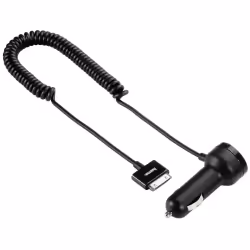 Hama Chargeur Allume-cigare pour Apple iPhone 3G/3GS/4/4S et iPod, Noir, Auto, Allume-cigare, Noir