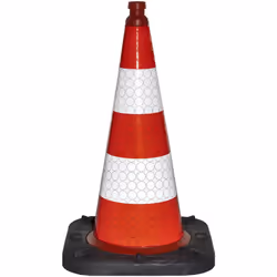 Balises de signalisation, lot de 2, modèle rétro-réfléchissant, hauteur 500 mm. Produit livré = monté. Coloris = rouge, blanc ...
