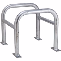 Butoir de protection pour poteaux, galvanisé, h x l x p 600 x 620 x 620 mm. Produit livré = monté. Type de fixation = avec pl ...