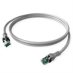 Sacon DualBoot PushPull câble de réseau Gris 1 m Cat6a S/FTP (S-STP)