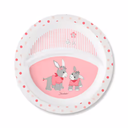 Sterntaler 6821838, Assiette pour enfant en bas âge, Multicolore, Rose, Polypropylène (PP), Fille, 0,5 an(s), 218 mm