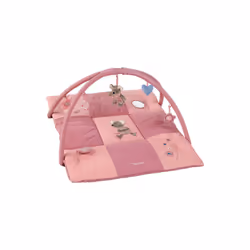 Sterntaler 9122001, Tapis de gymnastique pour bébé, Barre d'activités, Coton, Polyester, Rose, Rose
