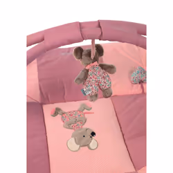 Sterntaler 9122001 gymnase et tapis d'éveil pour bébé Coton, Polyester Rose, Rose Tapis de gymnastique pour bébé