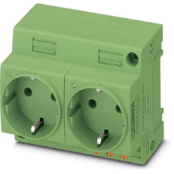 Prise 2p+t Modulaire Phoenix Contact Eo-cf/pt/led/duo/gn 804050 Vert (l X L) 60 Mm X 90 Mm 1 Pc(s)