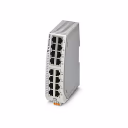 description Switch Ethernet étroit, seize ports RJ45 avec 10/100 Mbit/s sur tous les ports, détection automatique de la vites ...