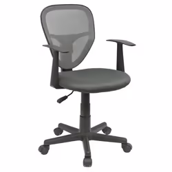 Chaise de bureau pour enfant STUDIO fauteuil pivotant et ergonomique avec accoudoirs siège à roulettes hauteur réglable mesh ...