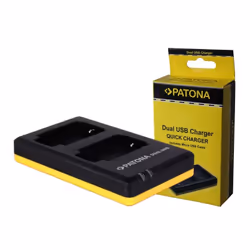 PATONA 1948, Olympus BLS5, Noir, Jaune, Chargeur de batterie domestique, 115 mm, 70 mm, 19 mm
