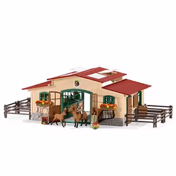 schleich Farm World Ecurie + Chevaux - Vue supplémentaire 12