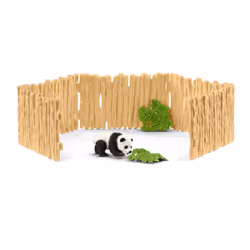 schleich WILD LIFE Enclos à pandas, Figurine jouet, 3 an(s), Beige