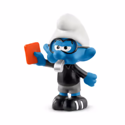 schleich Schtroumpf arbitre de football, 3 an(s), Les Schtroumpfs, Bleu, Plastique