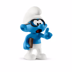schleich Schtroumpfs Schtroumpf à Lunettes, 3 an(s), Les Schtroumpfs, Bleu, Plastique
