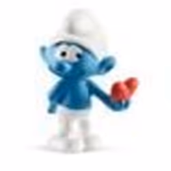 schleich Schtroumpfs Schtroumpf avec cœur, 3 an(s), Les Schtroumpfs, Bleu, Plastique