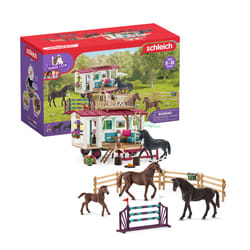 schleich HORSE CLUB Entraînement au tournoi secret à la caravane